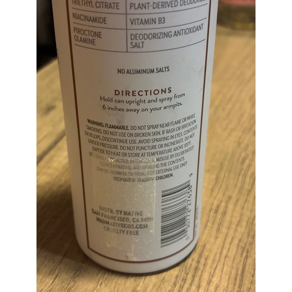 Native Surf Club Golden Sunset Deodorant Invisible Spray 3.5oz Aluminum Free